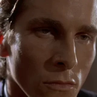 Video sticker 😠 Patrick Bateman @sticker_pack_channel — @stckrRobot