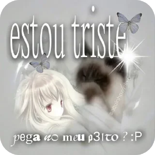 Telegram stiker 🐱 O QUE?????