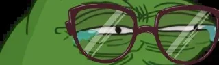 Telegram sticker 😎 Pepe Eye 👀   @stickersbag