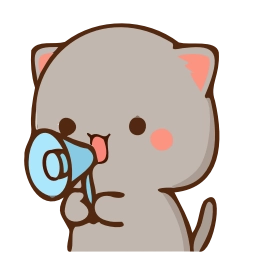 Sticker 📣 Peach & Goma