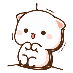 Sticker 😨 Peach & Goma