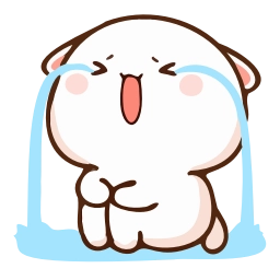 Sticker 😭 Peach & Goma