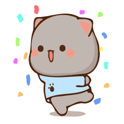 Sticker 🎊 Peach & Goma