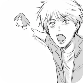 Telegram sticker 👄 [Denji]