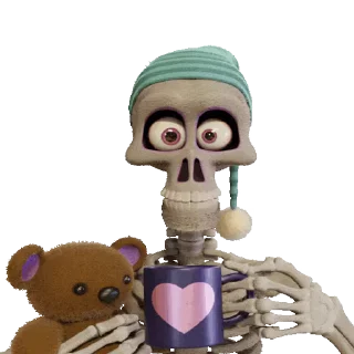 Video sticker 🍹 Crazy Skeleton @stickerstgrm