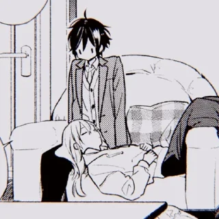 Telegram stiker 🖤 Horimiya | @Marin_Kitagawa