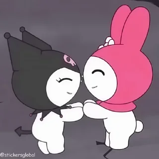 Video sticker 💃 Kuromi 🎀 @stickersglobal