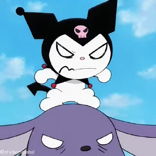 Video sticker 📕 Kuromi 🎀 @stickersglobal