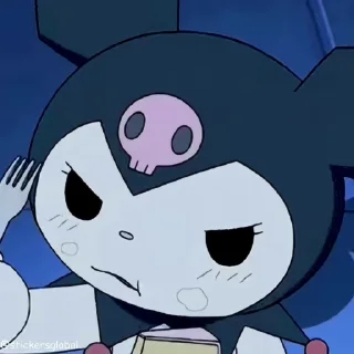 Video sticker 😋 Kuromi 🎀 @stickersglobal