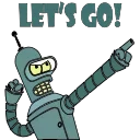 Телеграм стикер 💪 FUTURAMA