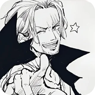 Telegram sticker 😉 Shanks jpt` @Nerd_home