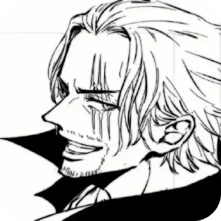 Telegram sticker 😏 Shanks jpt` @Nerd_home