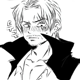 Sticker 😳 Shanks jpt` @Nerd_home