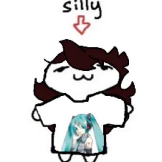 Телеграм стикер 🥰 Jaiden Animations
