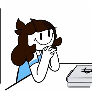Телеграм стикер 🙂 Jaiden Animations