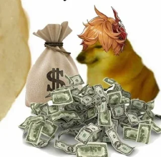 Telegram sticker 💵 چلب عضه الوكت