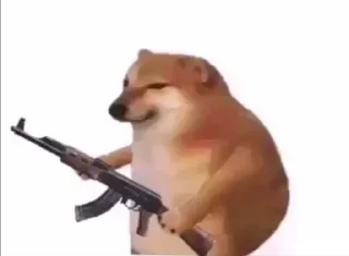 Telegram sticker 🔫 چلب عضه الوكت