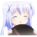 Sticker 😊 "Ayaka" chino kafuu @Nekosticker