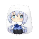 Телеграм стикер 🐱 "Ayaka" chino kafuu @Nekosticker