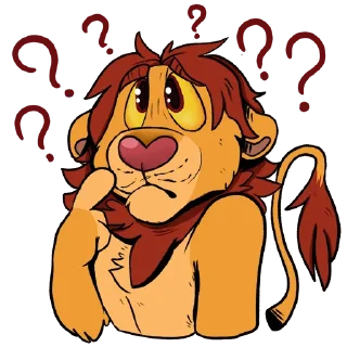 Telegram stiker ❓ Simba
