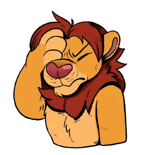 Telegram stiker 🤦‍♂️ Simba