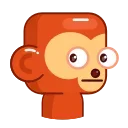 Телеграм стикер 😐 Movin’ Monkey