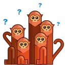 Телеграм стикер 🤨 Movin’ Monkey