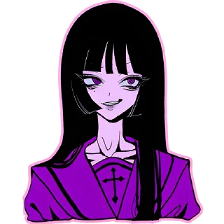 Telegram sticker 😏 Ультрамариновая-тян @Nyasticks