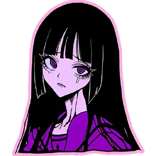 Video sticker 😢 Ультрамариновая-тян @Nyasticks