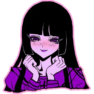 Telegram sticker ☺️ Ультрамариновая-тян @Nyasticks