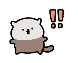 Video sticker ⭐ cute seaotter move @moe_sticker_bot