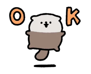 Video sticker ⭐ cute seaotter move @moe_sticker_bot