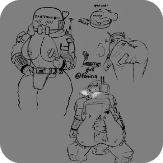 Telegram sticker 🔳 Пантелей(Крутой пупся)