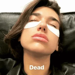 Телеграм стикер ☠️ Dua Lipa