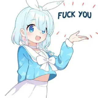 Sticker 🖕 Blue archive