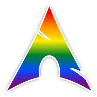 Sticker 🏳️‍🌈 btw I use Arch (by @ddepau)