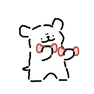 Video sticker 😊 线条小狗二