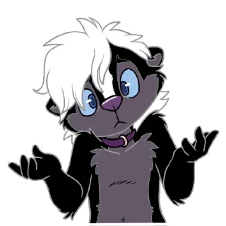 Telegram sticker ❓ Skunk Shampoo's Stickeroos