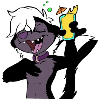 Telegram sticker 🍺 Skunk Shampoo's Stickeroos