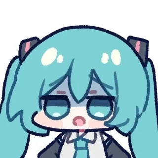 Telegram sticker 😥 MIKU @nmudmlclub