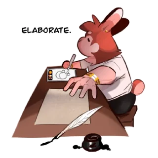 Telegram sticker 📝 Bnui