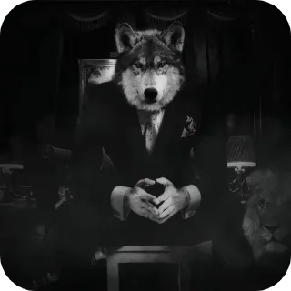 Telegram sticker 🐶 Divided by nation united by racism 2.0