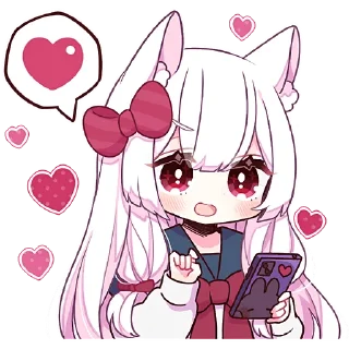 Video sticker 😍 Сладкая зайка @Nyasticks