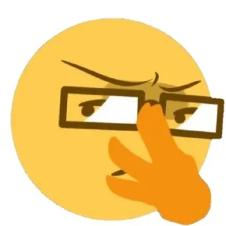 Telegram sticker 🤓 Жёлтые хуесосы