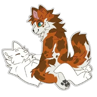 Telegram sticker 🥰 🦊 @cutekindstickers · Spoty pack @nottheAki