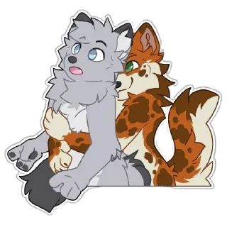 Telegram sticker 🤗 🦊 @cutekindstickers · Spoty pack @nottheAki
