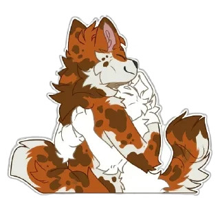 Telegram sticker 🧸 🦊 @cutekindstickers · Spoty pack @nottheAki