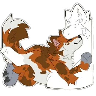 Telegram sticker ❤ 🦊 @cutekindstickers · Spoty pack @nottheAki