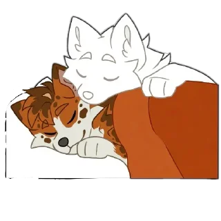 Telegram sticker ❤ 🦊 @cutekindstickers · Spoty pack @nottheAki