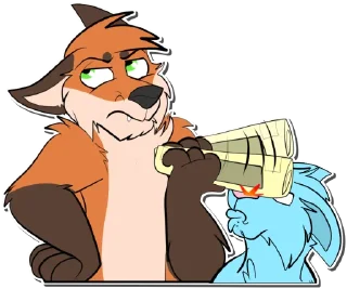 Telegram sticker 👿 🍀 Lucky Fox 🦊 BAP @TheLuckyFox